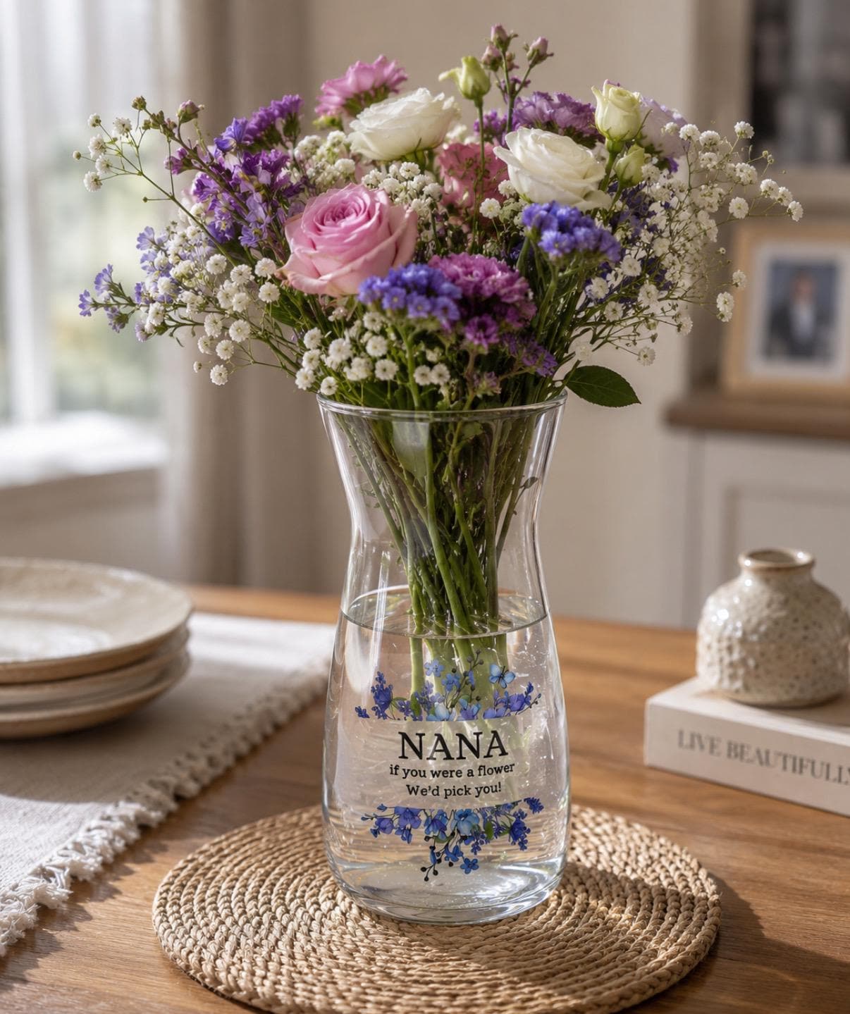 Nana If You Were A Flower I’d/We’d Pick You Vase